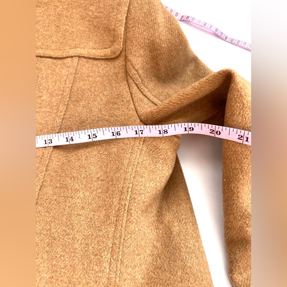 Women's Tan Toggle Coat - Picture 6 of 6